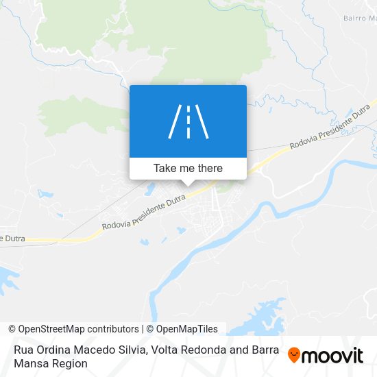 Rua Ordina Macedo Silvia map