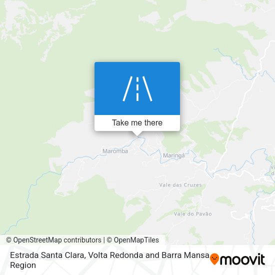 Estrada Santa Clara map