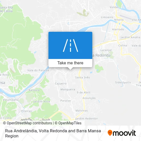 Rua Andrelândia map