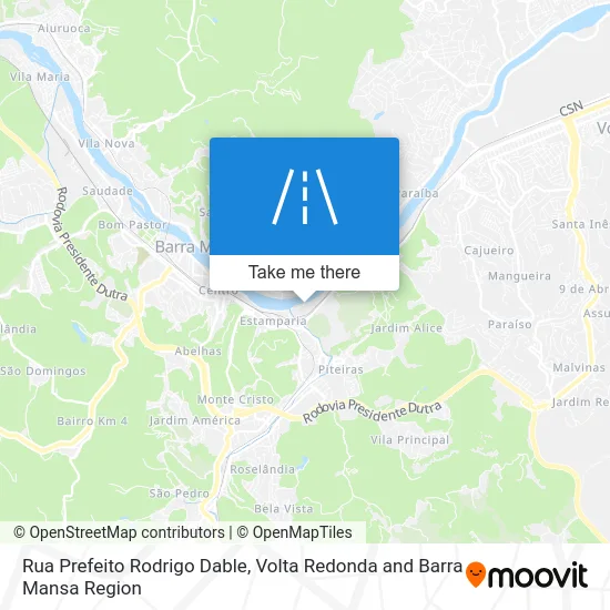 Rua Prefeito Rodrigo Dable map