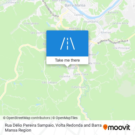 Rua Délio Pereira Sampaio map