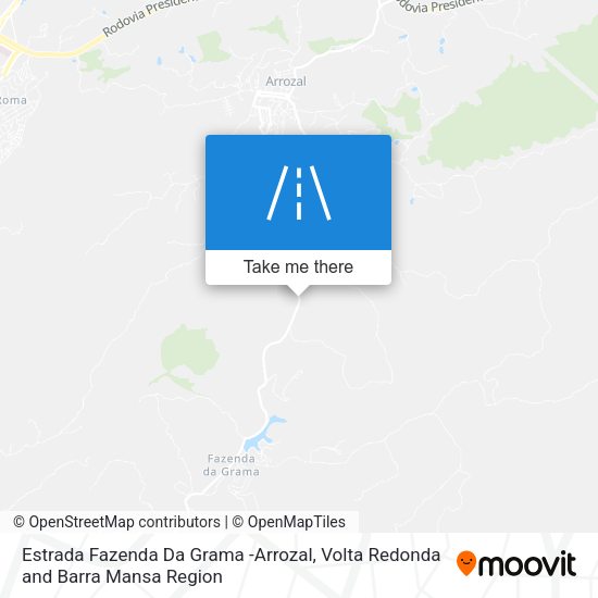 Estrada Fazenda Da Grama -Arrozal map