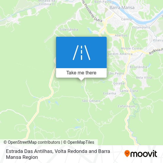Estrada Das Antilhas map