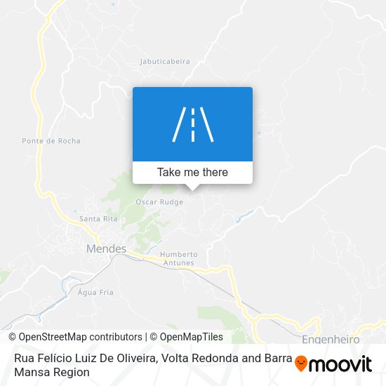 Rua Felício Luiz De Oliveira map