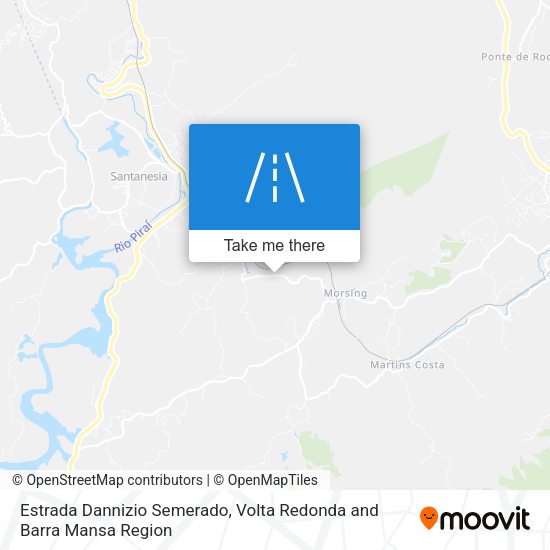 Estrada Dannizio Semerado map