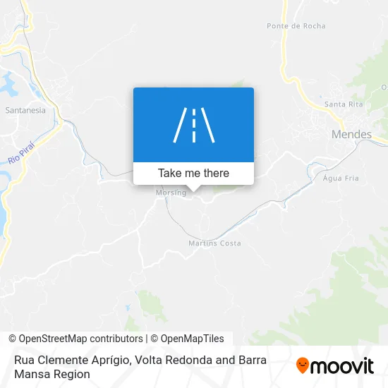Rua Clemente Aprígio map