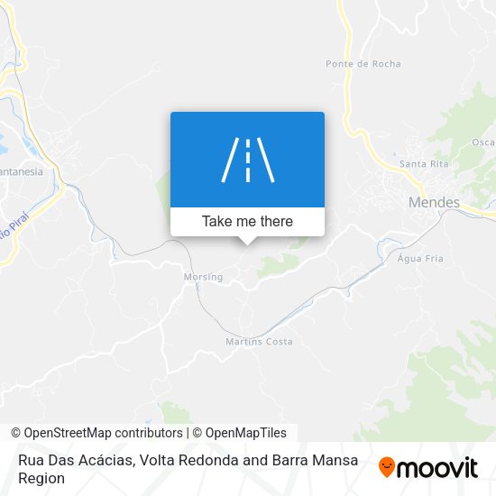 Rua Das Acácias map