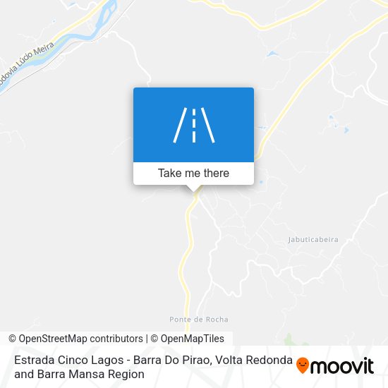 Estrada Cinco Lagos - Barra Do Pirao map