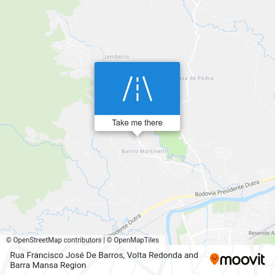 Rua Francisco José De Barros map