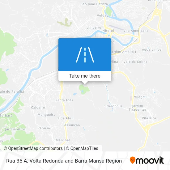 Rua 35 A map