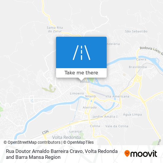 Mapa Rua Doutor Arnaldo Barreira Cravo