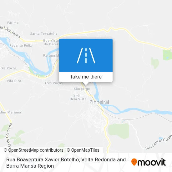 Rua Boaventura Xavier Botelho map