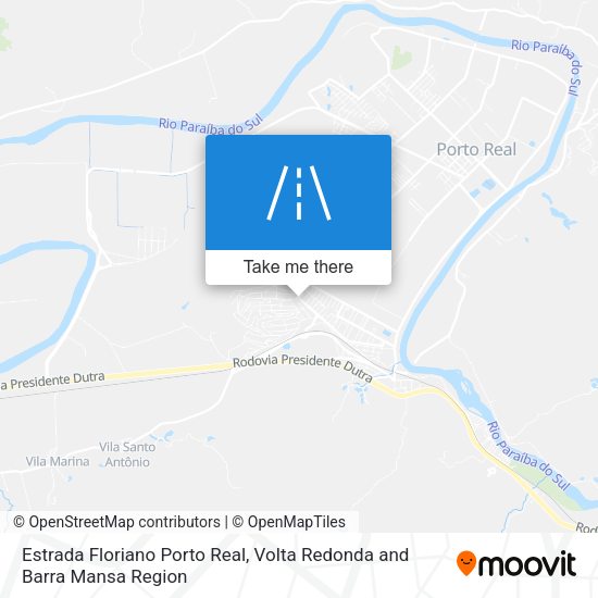 Estrada Floriano Porto Real map