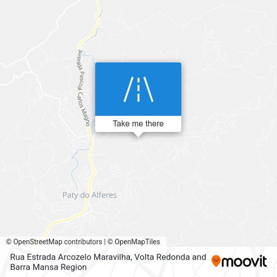 Rua Estrada Arcozelo Maravilha map
