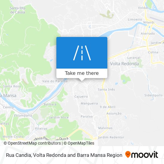 Rua Candia map