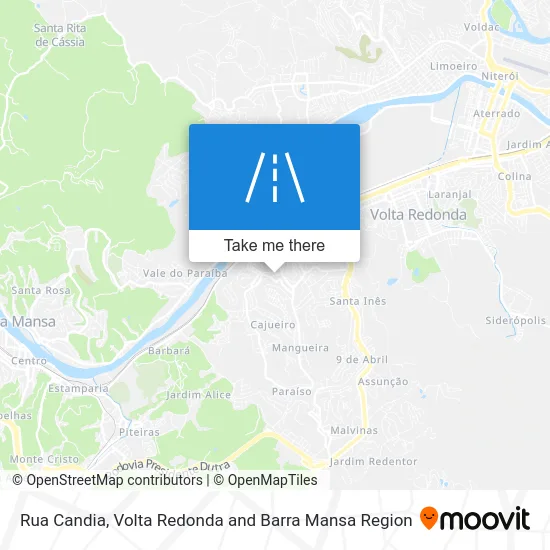 Rua Candia map