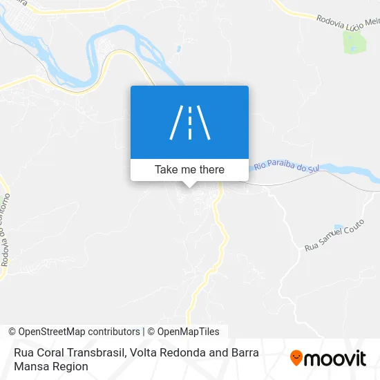 Rua Coral Transbrasil map
