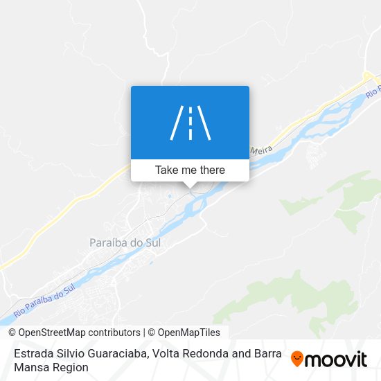 Estrada Silvio Guaraciaba map