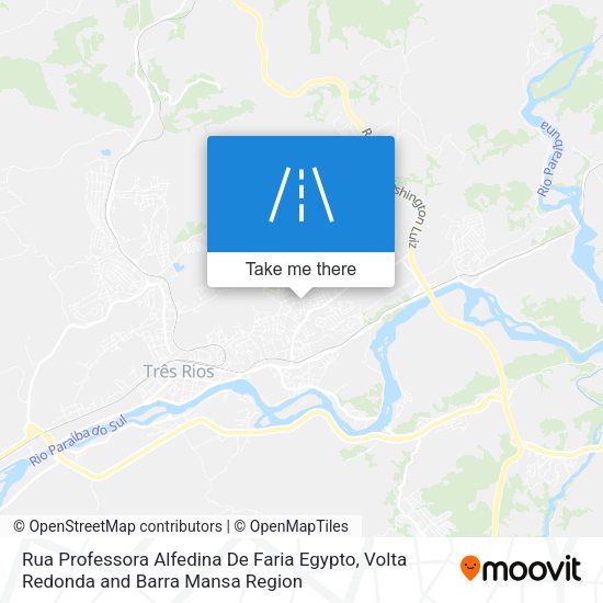 Rua Professora Alfedina De Faria Egypto map