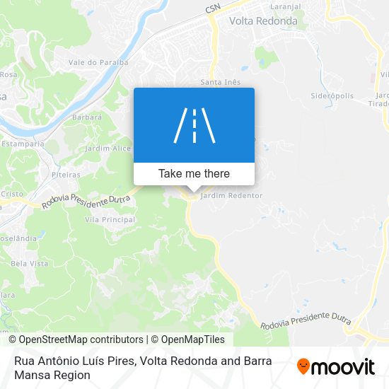 Rua Antônio Luís Pires map