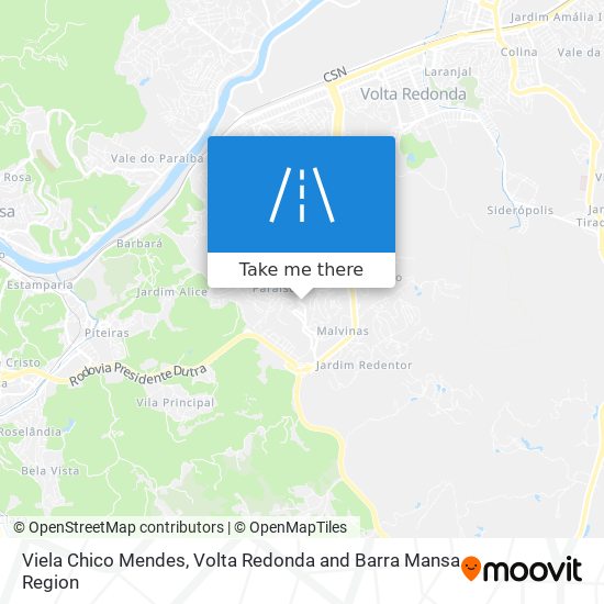 Viela Chico Mendes map