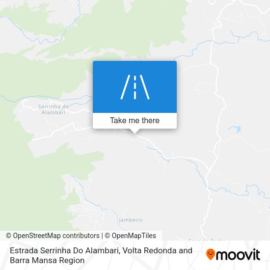 Estrada Serrinha Do Alambari map