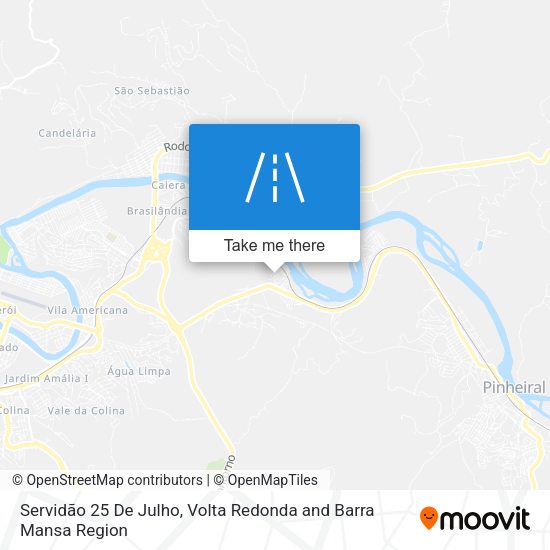 Servidão 25 De Julho map