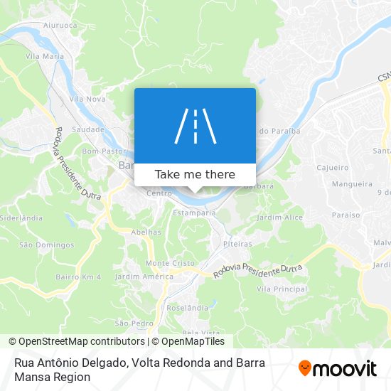 Rua Antônio Delgado map