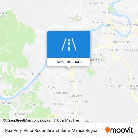 Rua Pery map