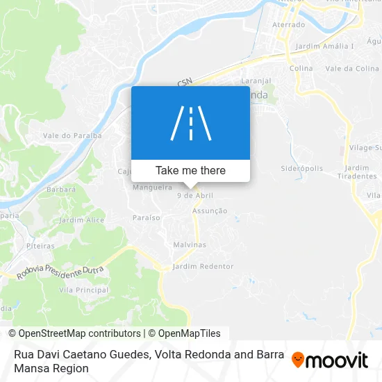 Rua Davi Caetano Guedes map