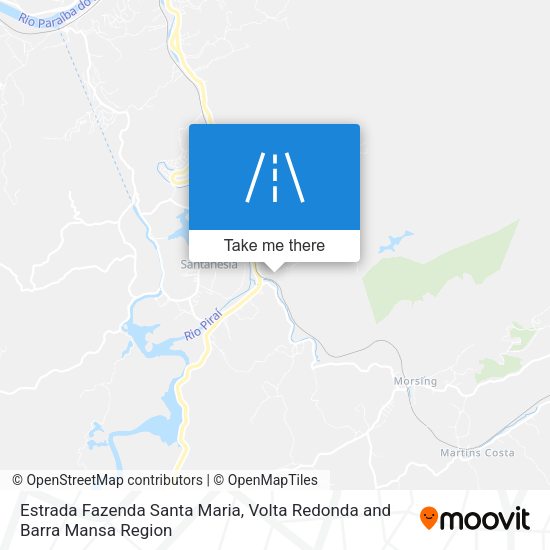 Estrada Fazenda Santa Maria map