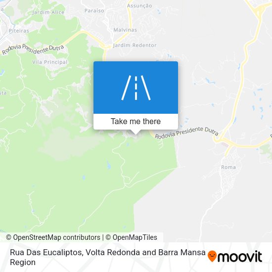 Rua Das Eucaliptos map