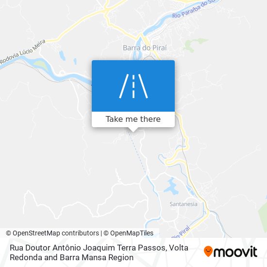 Rua Doutor Antônio Joaquim Terra Passos map