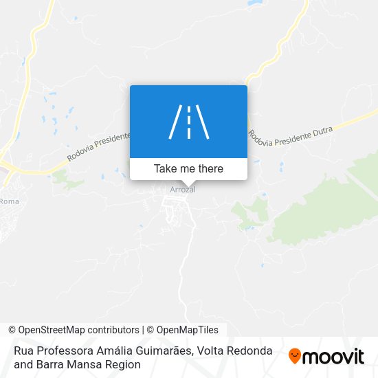 Rua Professora Amália Guimarães map