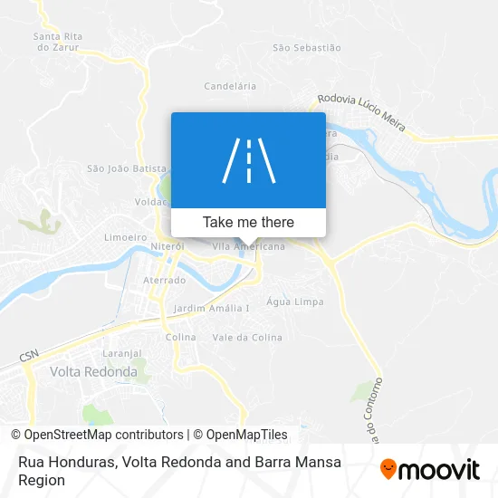 Rua Honduras map