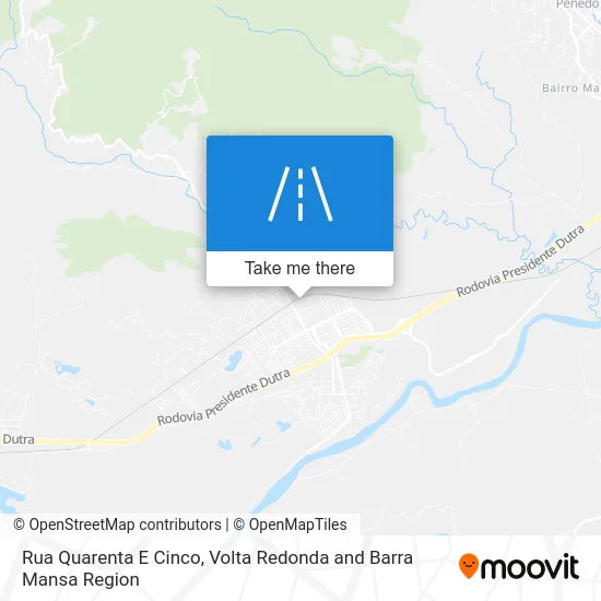 Rua Quarenta E Cinco map