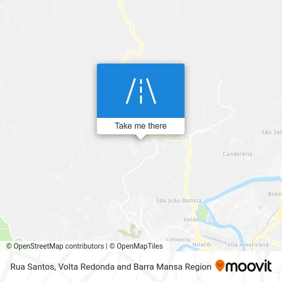 Rua Santos map