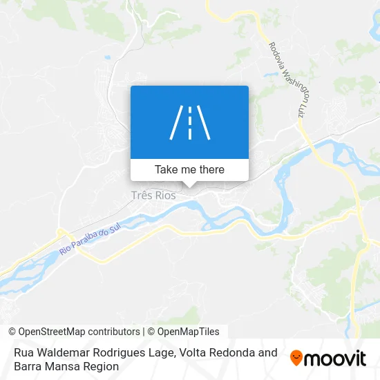 Rua Waldemar Rodrigues Lage map