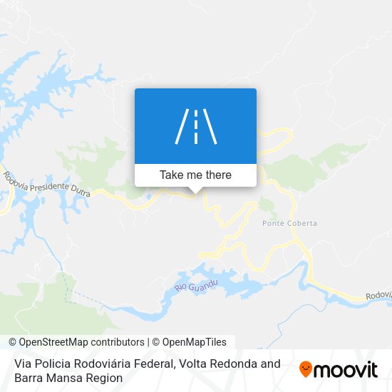 Via Policia Rodoviária Federal map