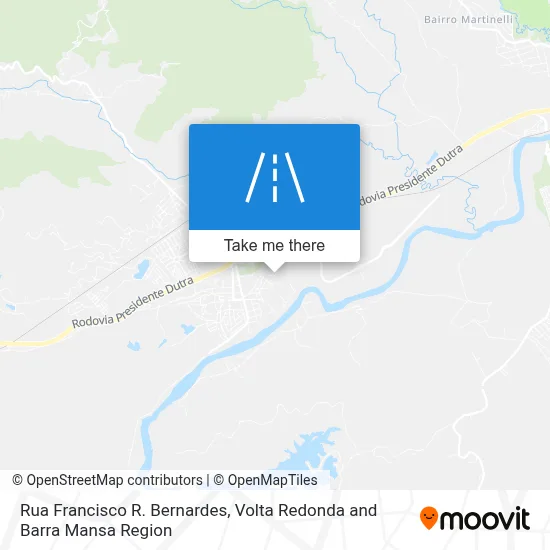 Rua Francisco R. Bernardes map