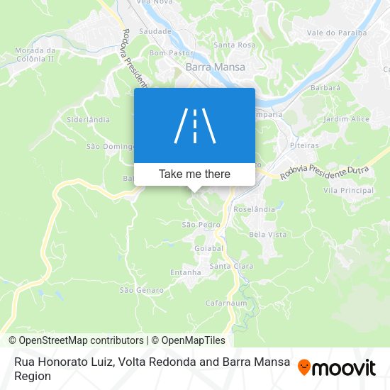 Rua Honorato Luiz map