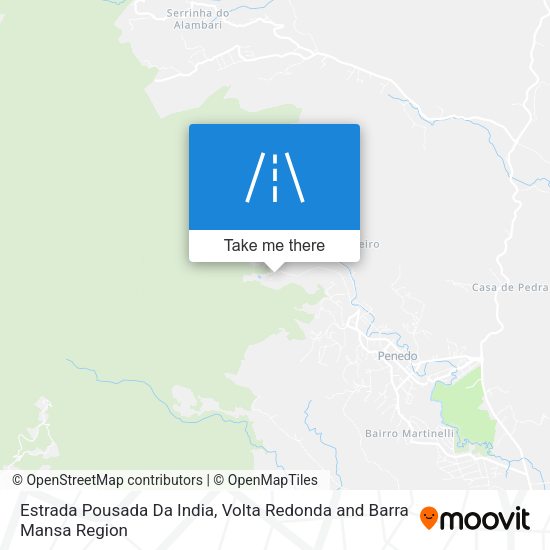 Estrada Pousada Da India map