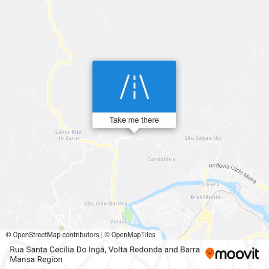 Rua Santa Cecília Do Ingá map