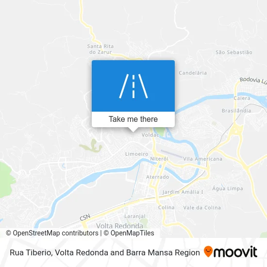 Rua Tiberio map