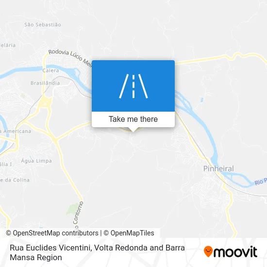 Rua Euclides Vicentini map