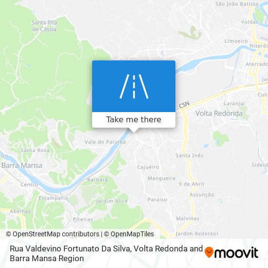 Rua Valdevino Fortunato Da Silva map