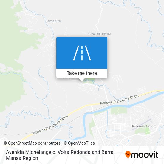 Avenida Michelangelo map