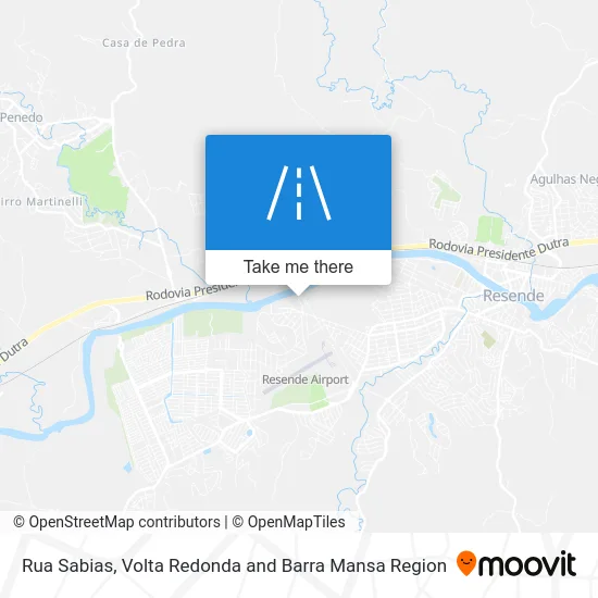 Rua Sabias map