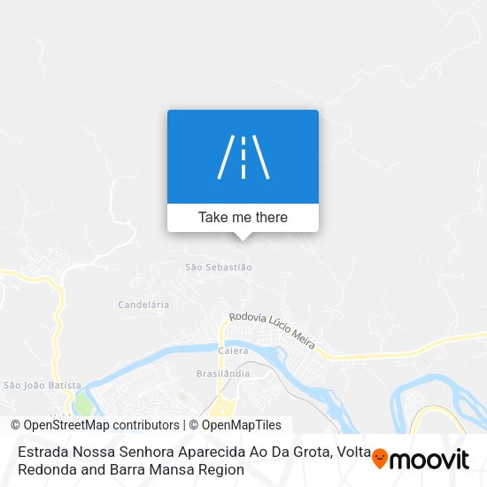 Estrada Nossa Senhora Aparecida Ao Da Grota map