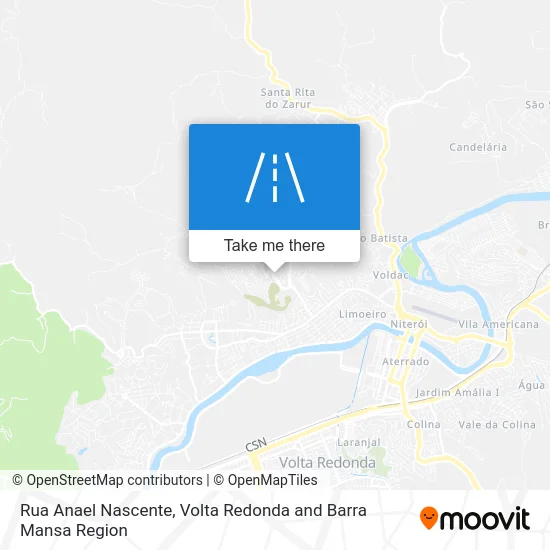 Rua Anael Nascente map
